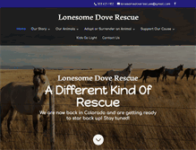 Tablet Screenshot of lonesomedoverescue.com